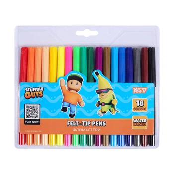 Набір фломастерів YES Stumble Guys 650598 18 кольорів