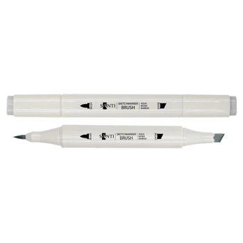 Маркер двусторонний акварельный Santi sketch SM-32 390573 серый