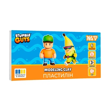 Пластилін Yes Stumble Guys 6 кольорів 120 г
