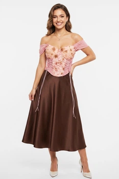 Топ женский однотонный розового цвета Fashion размер 42-44 (213617)