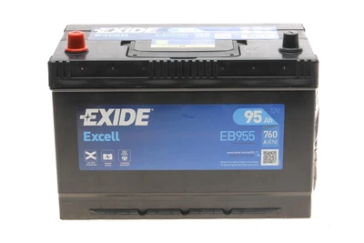 Акумулятор EXIDE EB955 Mitsubishi Pajero, Lancer; Hyundai H100, H-1; Toyota Land Cruiser, Corolla; Lexus GS, LS; SsangYong Rexton, Korando, Actyon; Chery Tiggo; Mazda 626; Nissan Almera, Pathfinder 01579A110K, 87398SYNG51101, E3710100C0