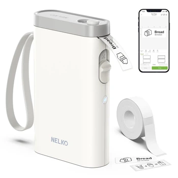 Портативний Bluetooth-принтер етикеток Nelko P21 світло-жовтий (my-15215)
