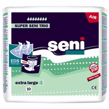 Подгузники Super Seni Trio Air Extra Large арт 721 ночные/при повышенном диурезе 10 шт. (3114-5715)
