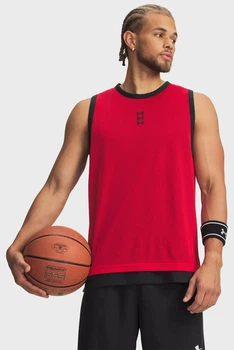 Чоловіча червона майка UA Hoops 695 Tank Under Armour XL 6012824-600