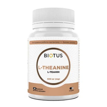 L-теанин L-Theanine Biotus 600 мг 60 капсул (6720-52111)