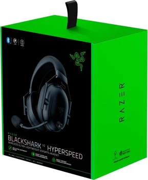 Ігрові навушники Razer BlackShark V2 HyperSpeed бездротові чорні геймерська гарнітура з мікрофоном