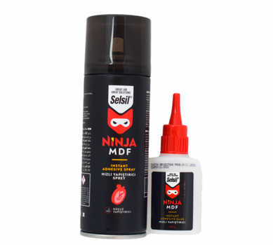 Клей 2-компонентний NINJA MDF: супер швидкий. 50гр.ціаноакрилат + Клей 2-компонентний NINJA MDF: супер швидкий. 50гр.ціаноакрилат +