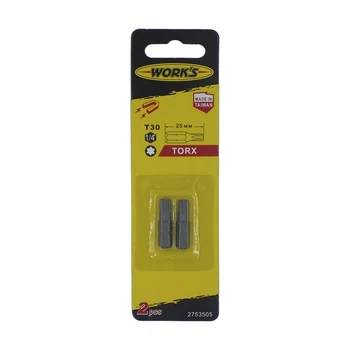 Набір біт - TORX 30x25мм, 2шт (WORK'S)