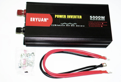Преобразователь напряжения Eryuan 12V → 220V 5000W с LCD и вольтметром ∙ Инвертор 12-220 чистый синус Eryuan 5000 Вт 57270/59