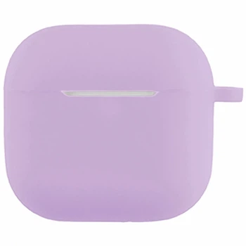 Силіконовий футляр з карабіном для AirPods 4 елегантний фіолетовий зносостійкий захисний