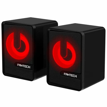 Компьютерные колонки Fantech GS203 Beat 6Вт 70х68х92мм USB AUX черные для игр и музыки