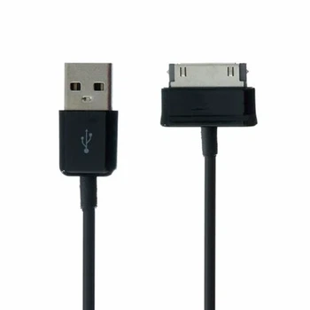 Кабель USB 30 pin Samsung P1000 черный длина 1 м для подключения планшетов к компьютеру