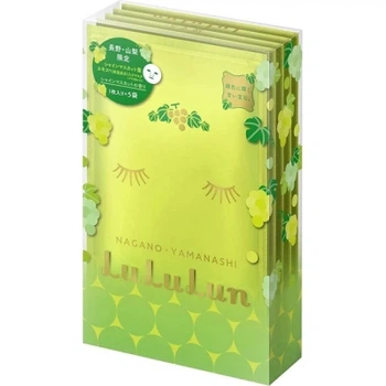 Маска для лица Lululun Face Mask Shine Muscat Омолаживающая С катехинами винограда 1 шт х 5 уп (4582305067675)
