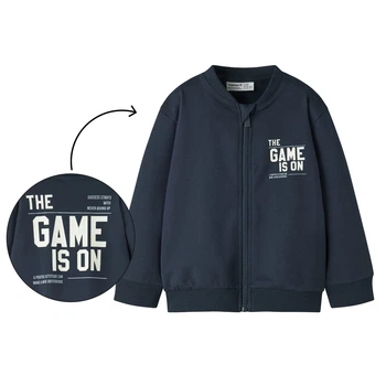 Толстовка Name it Jordan Navy Blue, цвет синий, размер 110 (261.13253681.NBLA)