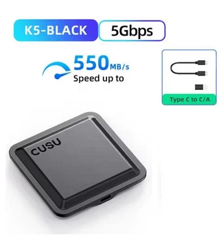 CUSU SSD 256 ГБ Портативный внешний твердотельный накопитель типа C USB3.2 Gen 2