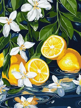 Картина по номерам Лимон в разрезе ©art_selena_ua 30x40 KHO5733 Идейка