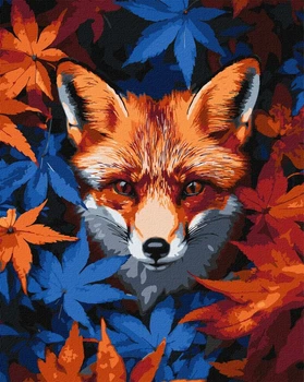 Картина по номерам Осенняя лиса ©art_selena_ua 40x50 KHO6698 Идейка