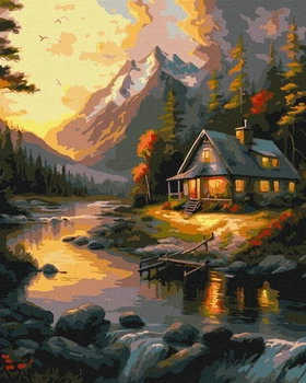 Картина по номерам Золотой закат ©art_selena_ua 40x50 KHO6328 Идейка