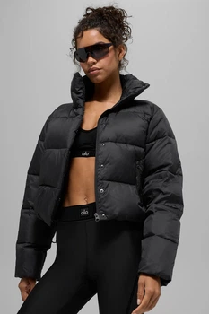 Куртка-пуховик Alo yoga Gold Rush Puffer Black S (W4380R)