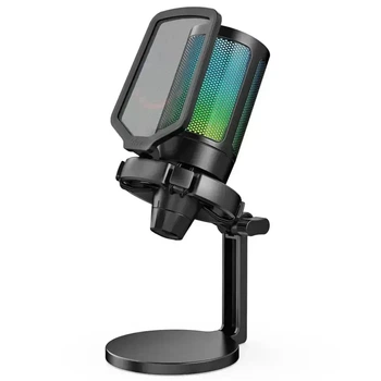 Игровой USB микрофон FIFINE AmpliGame A6NEO RGB конденсаторный для стрима ПК PS5 PS4 Switch ноутбука, сенсорный mute