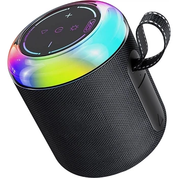 Колонка Bluetooth XO F67 1800mAh v5.3 8W IPX5 універсальна, портативна, зі світлодіодним підсвічуванням Чорний