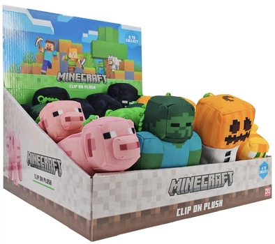 М'яка іграшка-брелок Giochi Preziosi Minecraft з кліпсою в асортименті (MNC13000)(8056379189121)