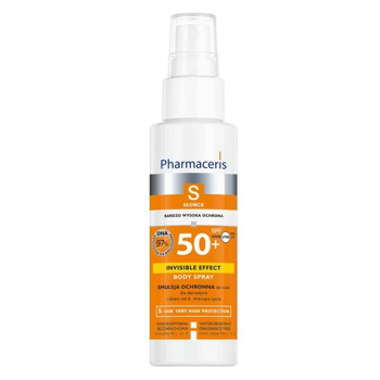 Pharmaceris S SPF 50+ солнцезащитный спрей для тела для детей и взрослых Invisible Effect, 150 мл