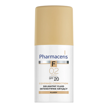 Pharmaceris F тональный флюид Sand 02 SPF 20 интенсивное покрытие, 30 мл
