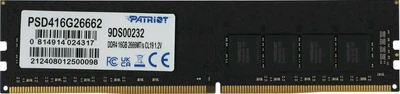 Оперативна пам'ять Patriot DDR4-2666 16384MB PC4-21300 (PSD416G26662)