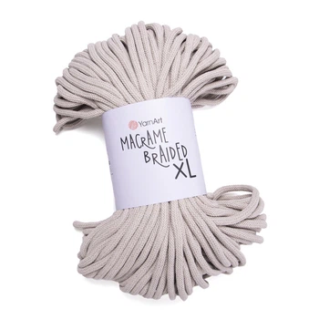 Шнур товстий Macrame Braided XL 10мм 1000г бежевий (№753)