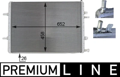 MAHLE Радіатор інтеркулера AUDI A8 D4 4.0 04.12-01.18 CIR 3 000P MAHLE (CIR3000P)