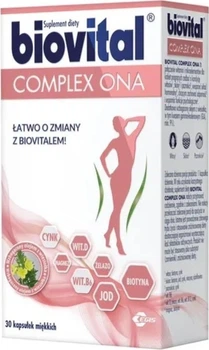 Witaminowo-mineralny kompleks dla kobiet Egis Pharmaceuticals Biovital Complex Ona 30 kapsułek (5995327183404)