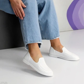 Мокасини Tiaron 38 (24,5 см) білі (27121-38)