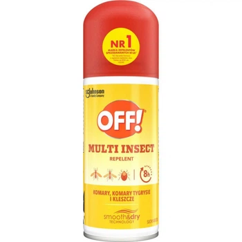 Аерозоль від комах Off! Multi-Insect Сухий Проти комарів та кліщів 100 мл (5000204152012)