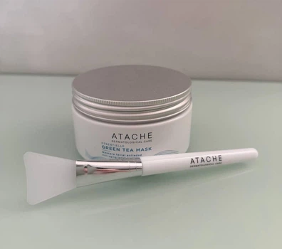 Відновлююча та заспокійлива маска з екстрактом зеленого чаю Atache Essentielle Reafirming Mask Green Tea. 200 ml з пензликом