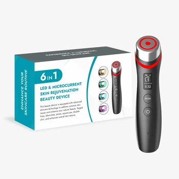 Домашний косметолог микротоки Ager Booster Pro 6 в 1 - электропорация LED