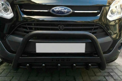 Кенгурятник WT004 Black (нерж) для Ford Custom 2013-2022 гг