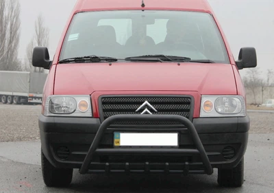 Кенгурятник WT003 Черный Нержавейка для Peugeot Expert 1995-2007 гг