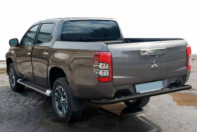 Задняя защита AK005 Черный (нерж. сталь) для Fiat Fullback 2016- гг