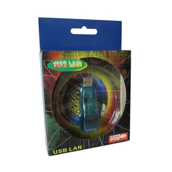Адаптер Dynamode USB – RJ45 Lan Ethernet, чипсет Realtek RTL8150B, пласт. голубая (USB-NIC-1427-100)