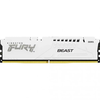 Модуль пам’яті DDR5 32GB 5600 Kingston Fury Beast Білий C40 (KF556C40BW-32)