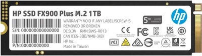 SSD M.2 NVMe 1TB HP FX900 Plus 3D TLC 7100/6300MB/s (7F617AA)