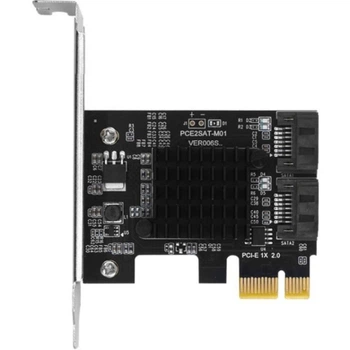 Контроллер Dynamode PCI-E to 2 х SATA III (6 Гбит/сек), 2 внутр. канала, чипсет Marvell 88SE9125 (PCI-E-2xSATAIII-Marvell)