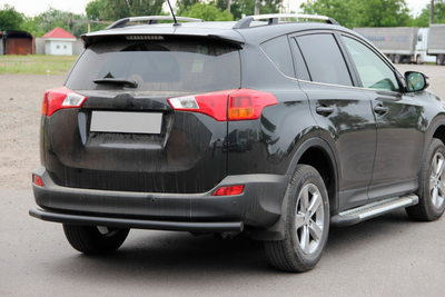 Задня дуга AK002 Black (нерж) для Toyota Rav 4 2013-2018 рр