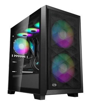 Корпус PсCOOLER CPS чорний Micro ATX/Mini-ITX без БП (LxWxH)406x220x410мм/442*286*481мм (C3D310 BK ARGB)
