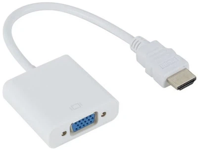 Адаптер STLab HDMI male – VGA F эмулятор монитора, без доп. кабелей, белый (U-990 Pro BTC білий)