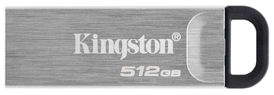 Flash Drives Kingston DataTraveler Kyson 512GB USB 3.2 (DTKN/512GB) Сріблястий/Чорний (6994504)