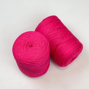 Шпагат для макраме YarnArt twisted 4мм 500г фуксія (№803)