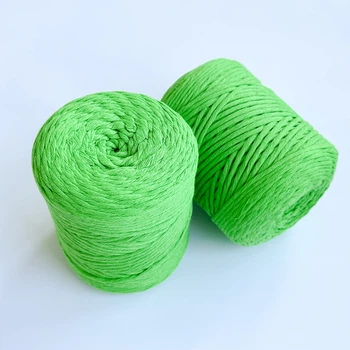Шпагат для макраме YarnArt twisted 4мм 500г яскраво-зелений (№802)