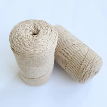 Шпагат для декору YarnArt twisted macrame 3mm 250г бежевий (№753)